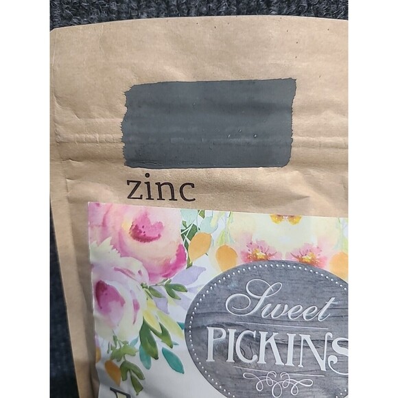 NEW Sweet Pickins Milk Paint 12Oz ( Makes 1 Quart) Zinc Grey - Picture 2 of 3